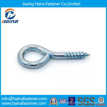 Blue zinc plated self tapping wood screw